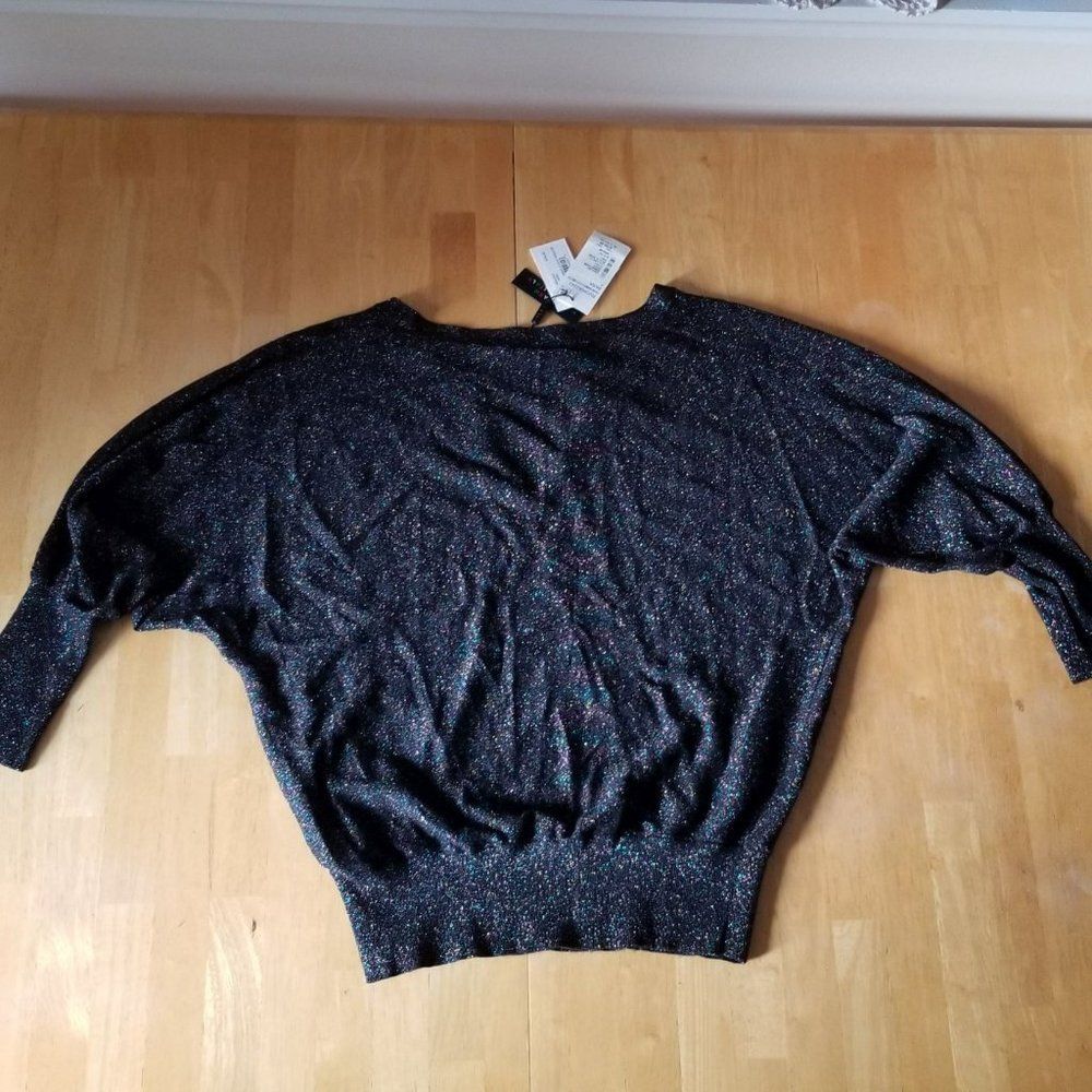MILLY Italian Shimmer Sparkle Sweater - Picture 2 of 16